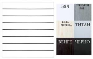 Канално пано МДФ с алуминиеви лайстни 1200х1200