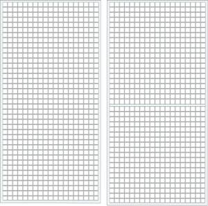 Решетка бяла L600x2000mm