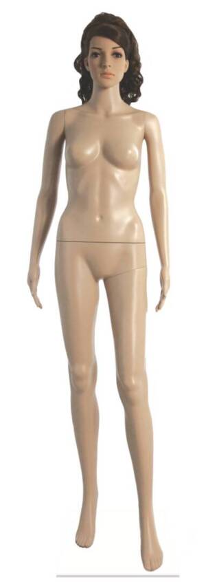 Mannequin lady plastic F5 with glass stand