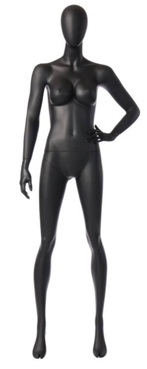 Mannequin lady SBA02 robot black matte