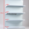 Wall shelf 4 shelf 900x540xH2000 with solid back without end leg with column - view 2