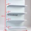 Wall shelf 4 рафта 900х540хН2000 с перфориран гръб без завършващ крак с колона – изглед 2