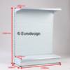 Wall shelf 1 рафт 1200х540хН1500 с перфориран гръб без завършващ крак с колона – изглед 2