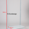 Side wall rack with grid back 900x540xH2000 without end leg with column - view 2