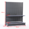 From Christen 1 shelf 900x540xH1500 with perforated back without end leg with column - view 2