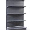 Wall shelf 4 the shelf 900x540xH2000 with a perforated back without a leg ending with a column