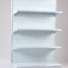 Wall shelf 4 the shelf 900x540xH2000 with a perforated back without a leg ending with a column