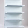 Wall shelf 4 the shelf 900x540xH2000 with a solid back without a leg ending with a column