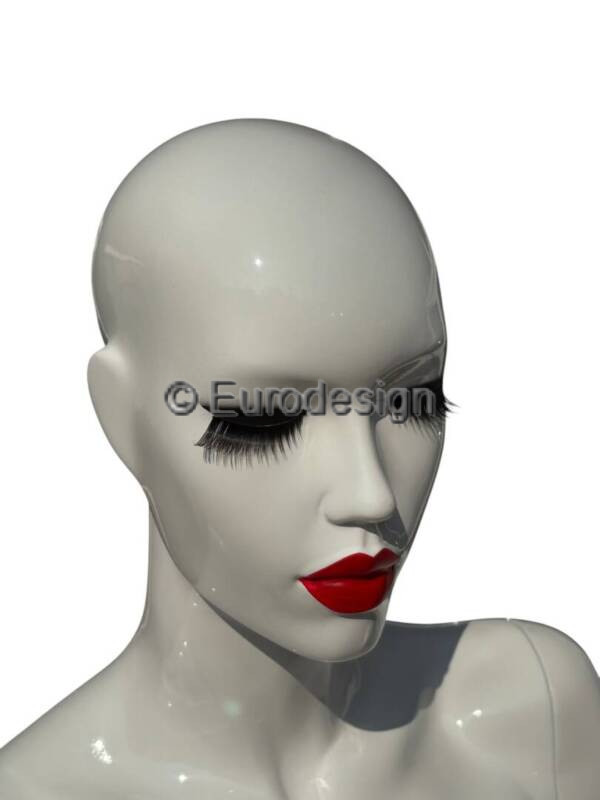 Dummy lady sba01 white gloss with lipstick - Image 3