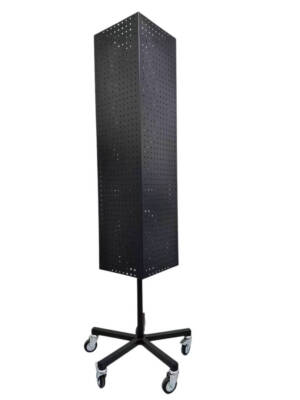 Stander for accessories with a quadrilateral